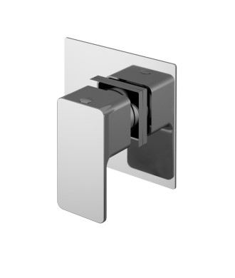 Nuie Windon Round Stop Tap Concealed Shower Valve - Chrome