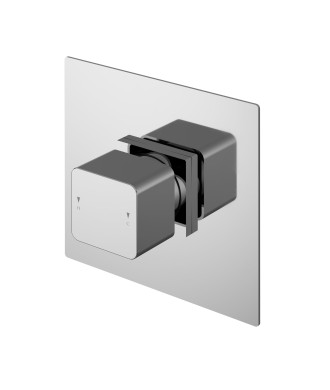 Nuie Windon Thermostatic Temperature Control Concealed Shower Valve - Chrome