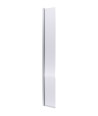 Nuie Fluted Hinged Flipper Wet Room Screen, Toughened Glass Wet Room Glass Panels & Shower Screen in Chrome, 300mm x 1850mm