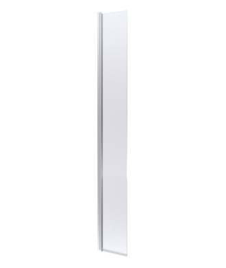 Hudson Reed Hinged Flipper Wetroom Screen, Durable Glass Wet Room Glass Panels & Shower Screen in Polished Chrome, 300mm x 19...