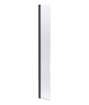 Hudson Reed Hinged Flipper Wetroom Screen, Durable Glass Wet Room Glass Panels & Shower Screen in Matt Black, 300mm x 1950mm