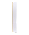 Nuie Hinged Flipper Wetroom Screen, Durable Glass Wet Room Glass Panels & Shower Screen in Brushed Brass, 300mm x 1850mm