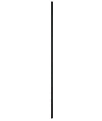Hudson Reed Wetroom Wall Channel, Wetroom Screens Accessories for Glass Panel & Shower Screen in Matt Black, 1950mm