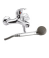 Nuie Pair Of Wall Mounted Couplings - Chrome