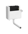 Nuie Front and Top Access Concealed Toilet Cistern With Bottom Inlet - White