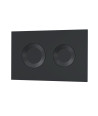 Nuie Round Dual Flush Push Button, Concealed Toilet Flush Button for Wall Hung Toilets, Luxury Accessories in Matt Black