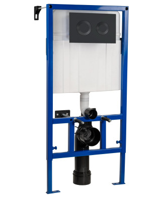 The Nuie Dual Flush Conc Cist Frame Round Plate provides a strong, stylish, and space-efficient solution for any modern bathr...