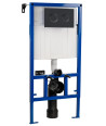 The Nuie Dual Flush Conc Cist Frame Round Plate provides a strong, stylish, and space-efficient solution for any modern bathr...