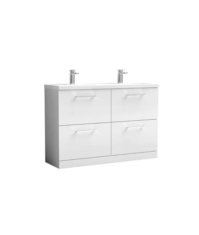 1200 FS 4-Drawer Vanity & Double Basin