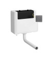 Nuie Universal Concealed Toilet Cistern With Flush Plate - White