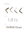 Acubase Bath Panel Spare Fixing Kit (L Brackets & Screws)