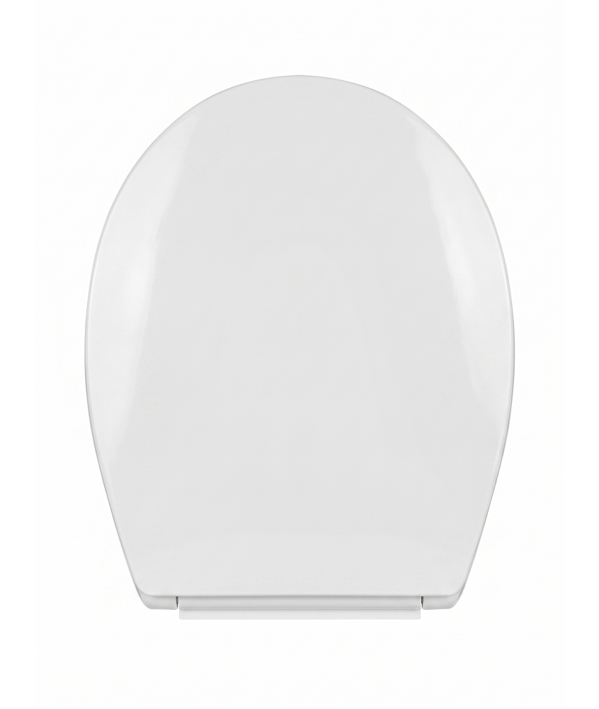 VeeBath Standard Gloss White Soft Close Toilet Seat - Durable Universal Fit with Top-Fix Installation
