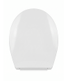 VeeBath Standard Gloss White Soft Close Toilet Seat - Durable Universal Fit with Top-Fix Installation