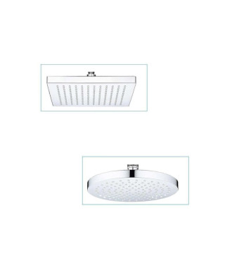 Shower Head Fixed Round Square Chrome 8inch Replacement Waterfall Shower Heads