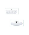 Shower Head Fixed Round Square Chrome 8inch Replacement Waterfall Shower Heads