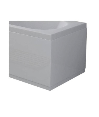 VeeBath Aeris Double End Bath Panel, Waterproof PVC Bath Side Cover Panel, Modern Bathroom Front Panel - Gloss Finish