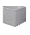 VeeBath Aeris Double End Bath Panel, Waterproof PVC Bath Side Cover Panel, Modern Bathroom Front Panel - Gloss Finish