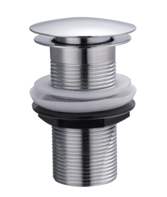 Full Dome basin waste Slotted - chrome