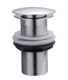 Full Dome basin waste Slotted - chrome