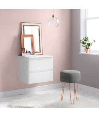 iBathUK Mirana Copper Bevelled Framed Bathroom Mirror - Silver