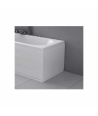 VeeBath Aeris Double End Bath Panel, Waterproof PVC Bath Side Cover Panel, Modern Bathroom Front Panel - Gloss Finish