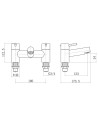 Dixon Round Bath Filler Mixer Tap