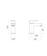 VeeBath Mist Mono Basin Mixer Tap with Waste