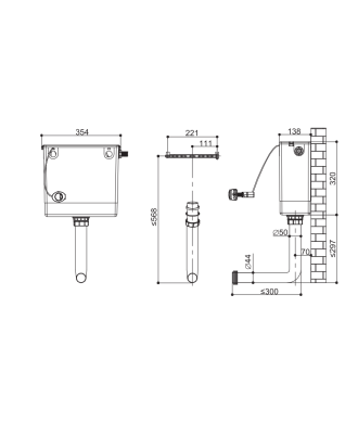 VeeBath TST100 Universal Dual Flush Concealed Cistern - Durable Bathroom Access Solution