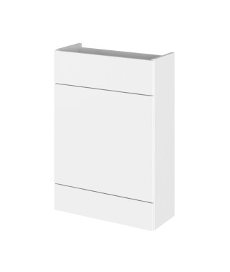Hudson Reed Fusion Compact Floor Standing WC Unit without Basin, Modern Bathroom Cabinet in Gloss White Finish, 600mm