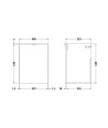 Hudson Reed Fusion Wall Hung 1 Soft Close Door Vanity Unit without Basin, Modern Bathroom Furniture in Anthracite Woodgrain F...
