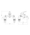 Prima Bath Shower Mixer (40mm)
