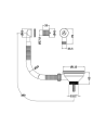 Nuie Fireclay Sinks Pull Out Basket Strainer Waste with Overflow, Kitchen Sink Waste Strainer, Brushed Pewter, 90mm